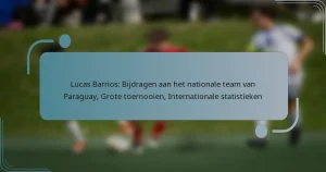 Lucas Barrios: Bijdragen aan het nationale team van Paraguay, Grote toernooien, Internationale statistieken