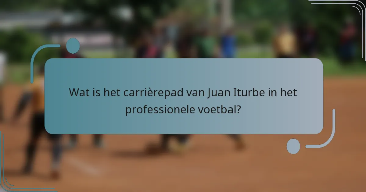 Wat is het carrièrepad van Juan Iturbe in het professionele voetbal?